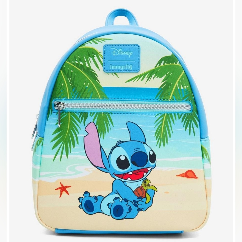Loungefly Disney Lilo & Stitch Turtle Beach Mini Backpack